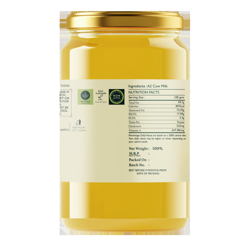 Orgenik: Shop Organic A2 Desi Cow Ghee from the brand Kharo Organics