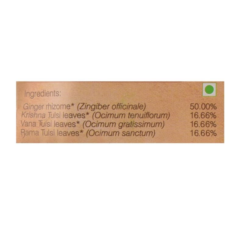 Orgenik: Shop Tulsi Ginger 100 g Zipper Pack from the brand Organic Wellness