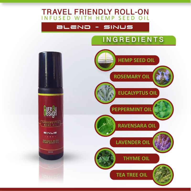 Orgenik: Therapeutic Healing Roll on (Sinus) from the brand Cure By Design