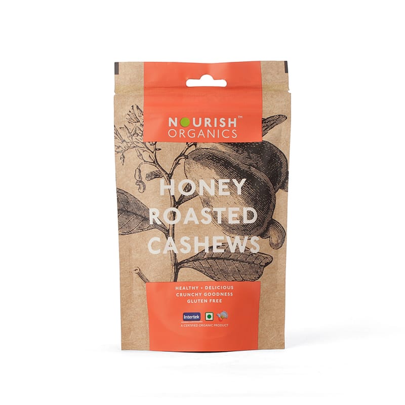 Orgenik: Shop Honey Roasted Cashews from the brand Nourish Organics