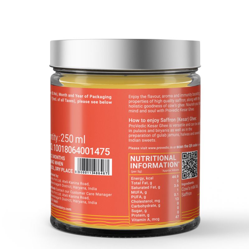 Orgenik: Saffron Infused Cow's Ghee from brand ProVedic