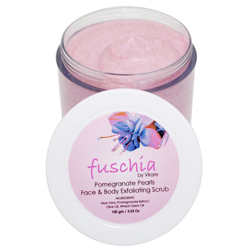 Orgenik: Pomegranate Pearls Face & Body Exfoliating Scrub from the brand Fuschia 