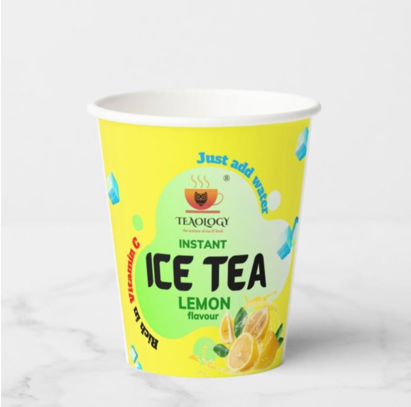 Orgenik: Shop Instant Iced Tea-in-CUP (Lemon) | 10 X 200 ml Cups from brand Teaology