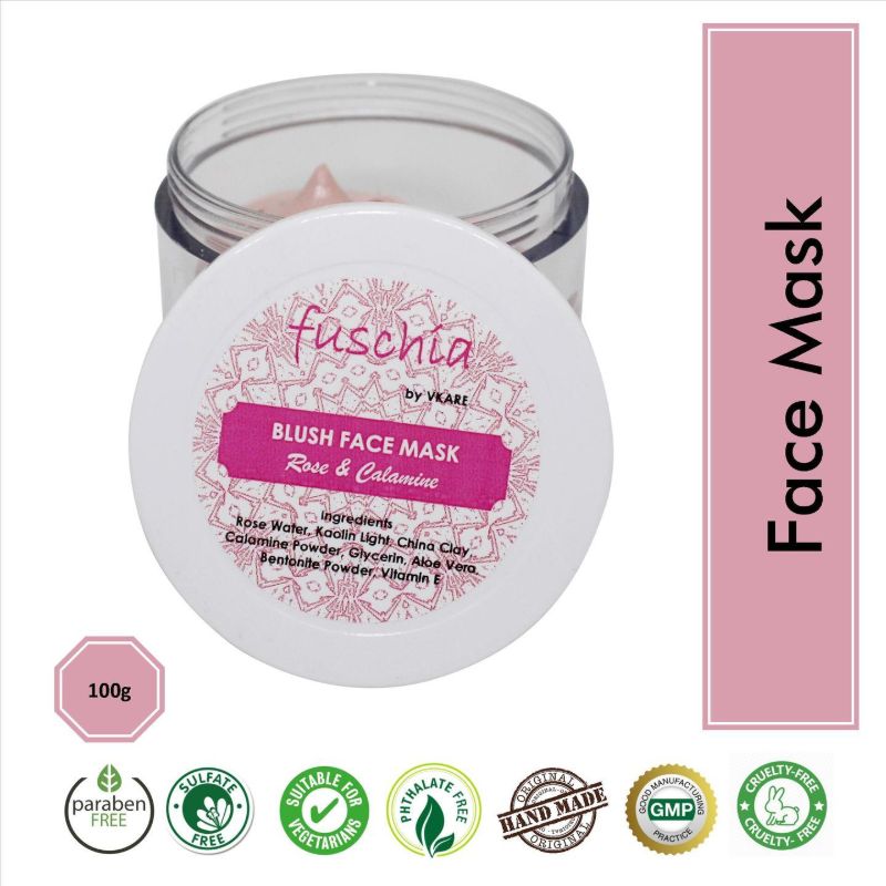 Orgenik: Blush Face Mask Rose & Calamine from the brand Fuschia 