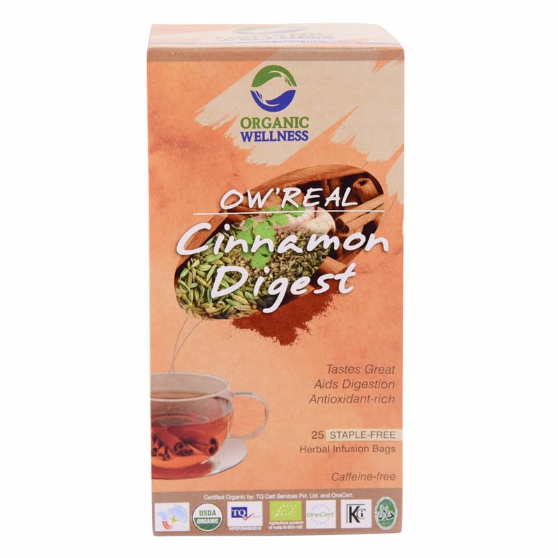 Orgenik: Shop Cinnamon Digest 25 Teabags from the brand Organic Wellness