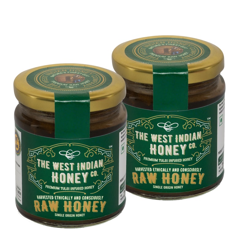 Buy Raw Unprocessed Honey 500grams Pack Of 2 From Brand The West