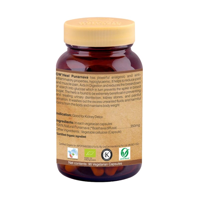 Orgenik: Shop Punarnava 90 Capsules from the brand Organic Wellness