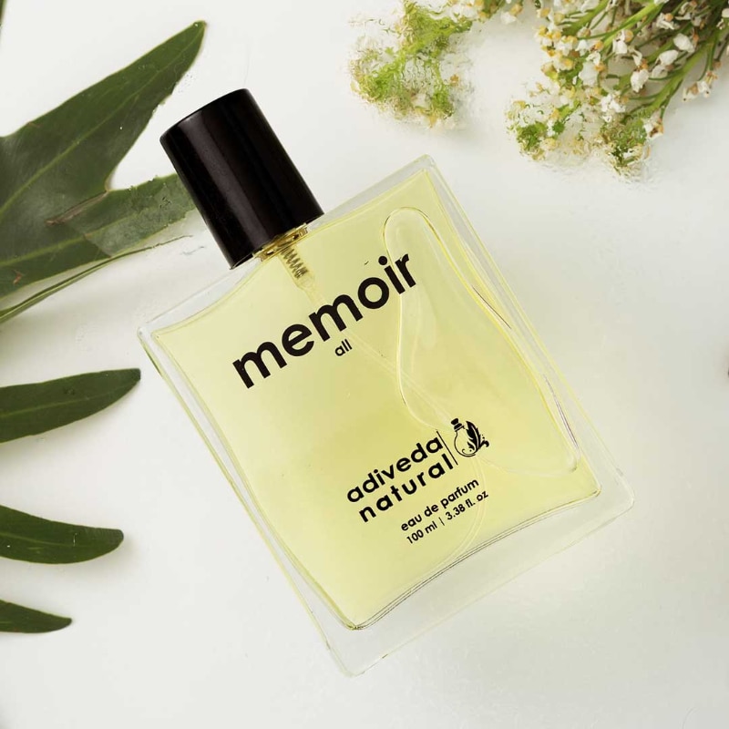 Orgenik: Shop Memoir Eau de Parfum - Pure Mysore Sandalwood Perfume For Men & Women from the brand Adiveda Naturals
