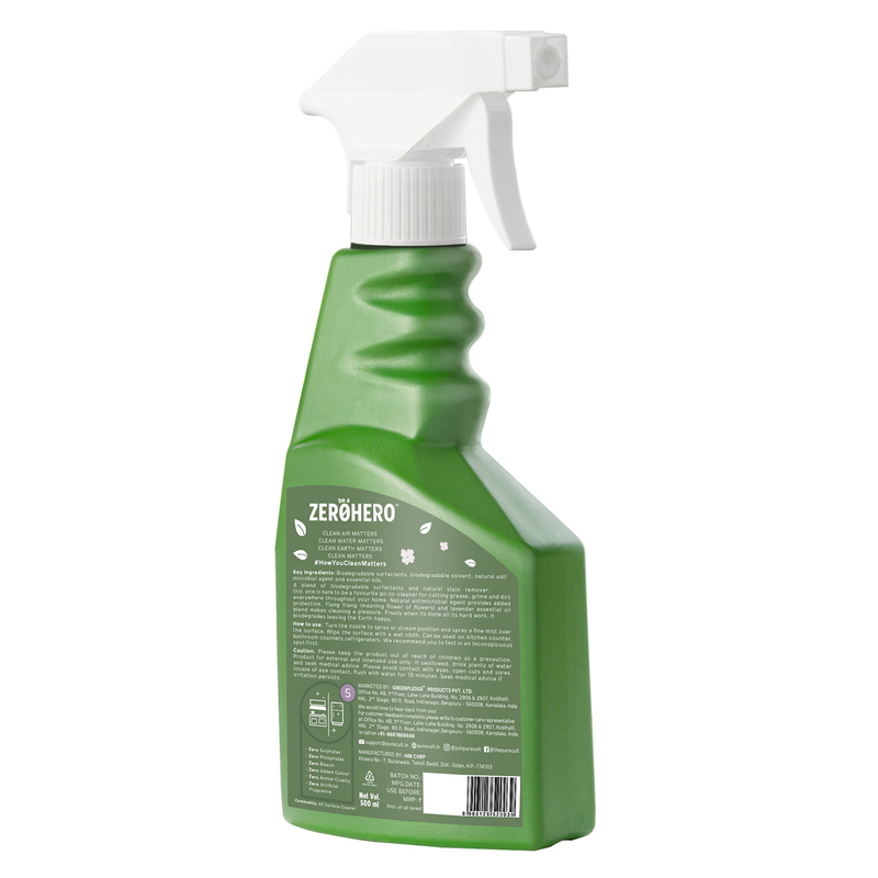 Orgenik: Shop Eco-Friendly All Surface Cleaner with Ylang-Ylang and Lavender Essential Oils from the brand PureCult