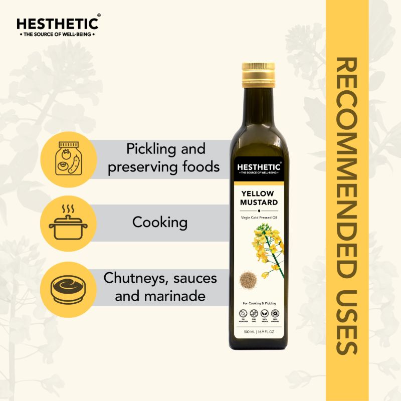 Orgenik: Organic Virgin Cold-Pressed Yellow Mustard Seed Oil from the brand Hesthetic