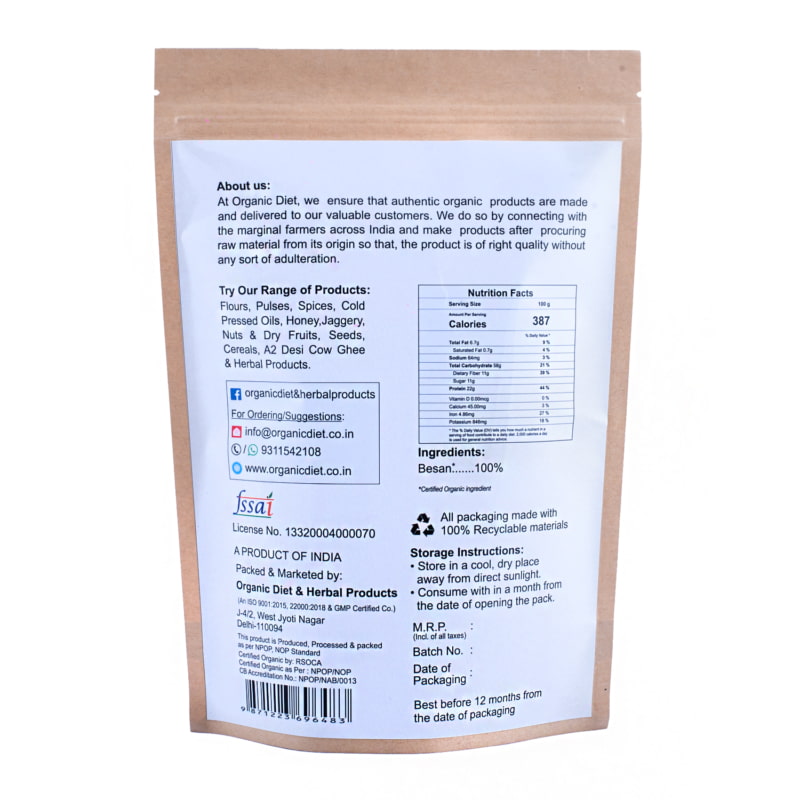 Orgenik: Shop Organic Besan from the brand Organic Diet
