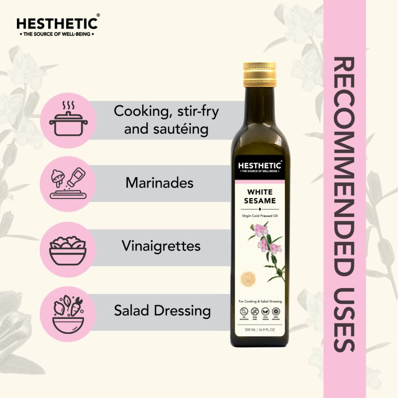 Orgenik: Organic Virgin Cold-Pressed White Sesame Seed Oil from the brand Hesthetic