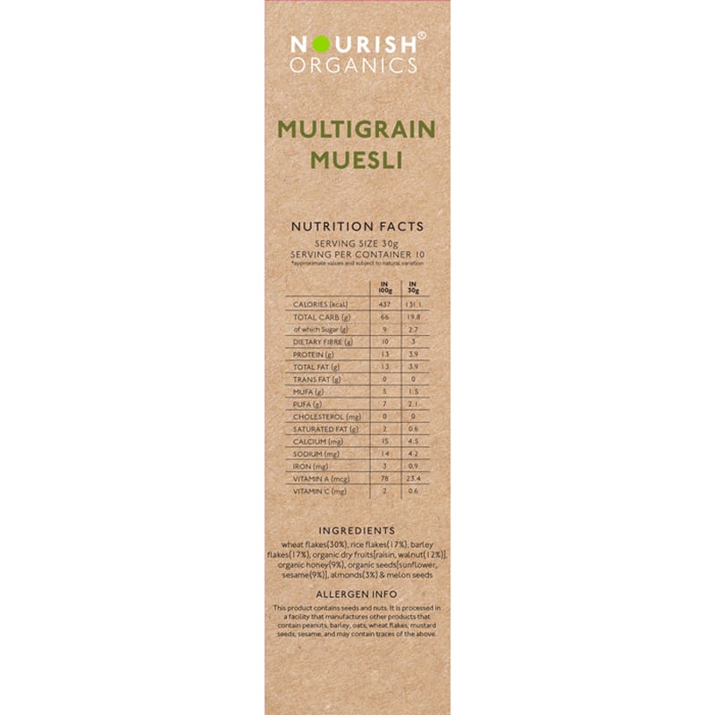 Orgenik: Shop Multigrain Muesli from the brand Nourish Organics