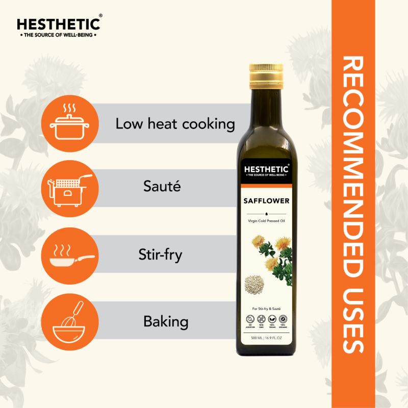 Orgenik: Organic Virgin Cold-Pressed Safflower Seed Oil from the brand Hesthetic