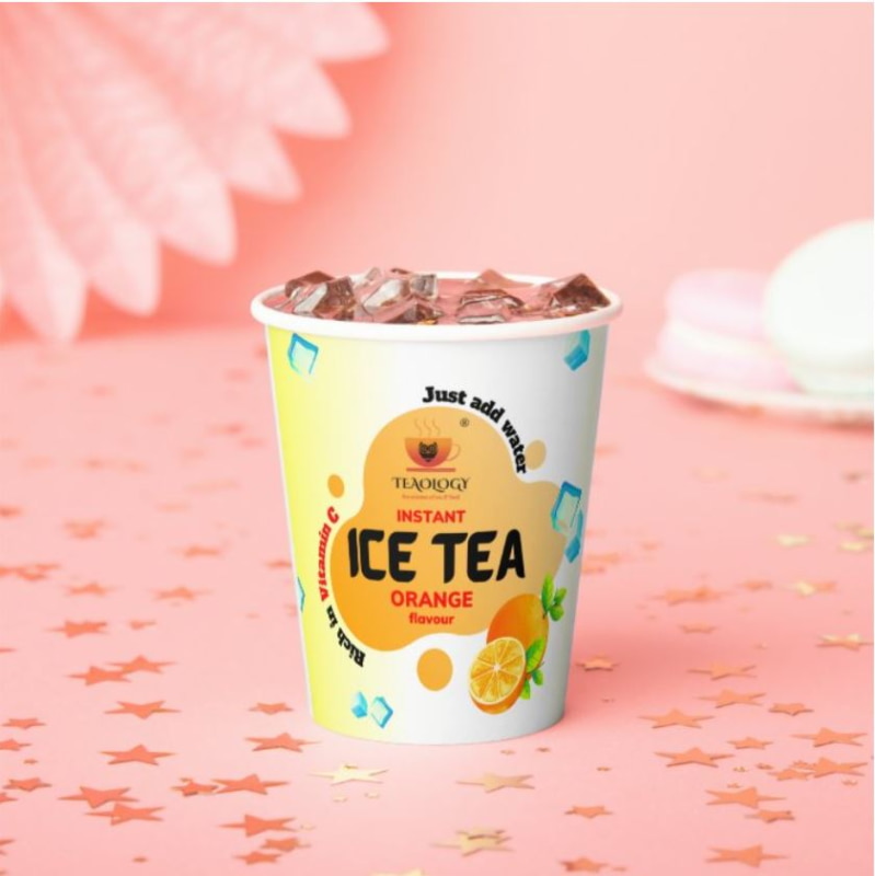 Orgenik: Shop Instant Iced Tea-in-CUP (Orange) | 10 X 200 ml Cups from brand Teaology