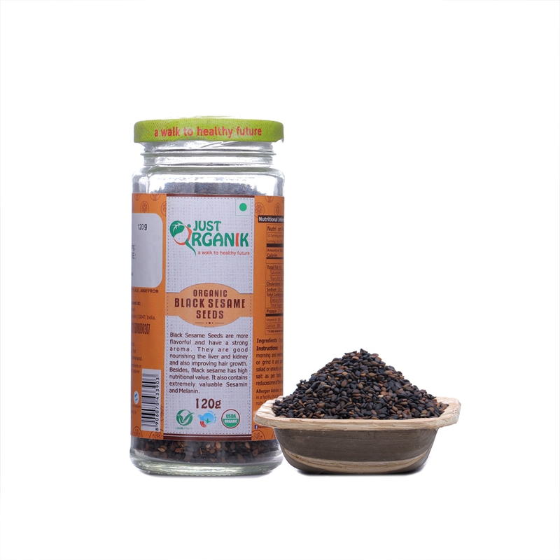 Orgenik: Black Sesame Seeds from brand Just Organik