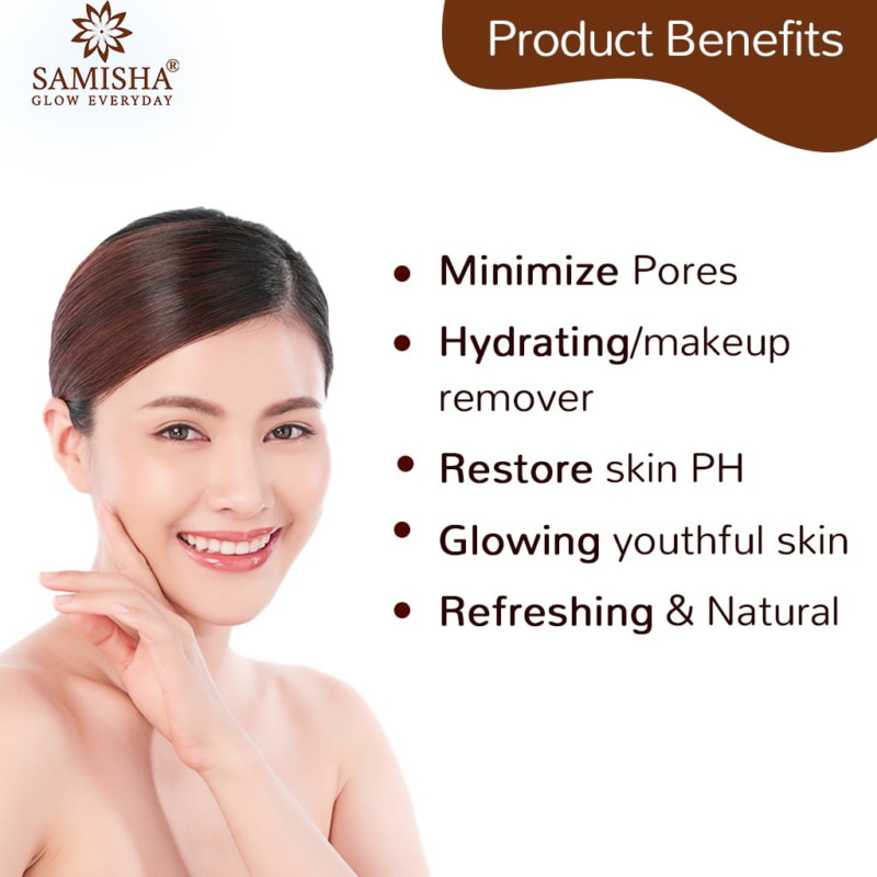 Orgenik: Shop Facial Tonic Mist | Natural Rose Water Spray For Healthy And Glowing Complexion from brand Samisha