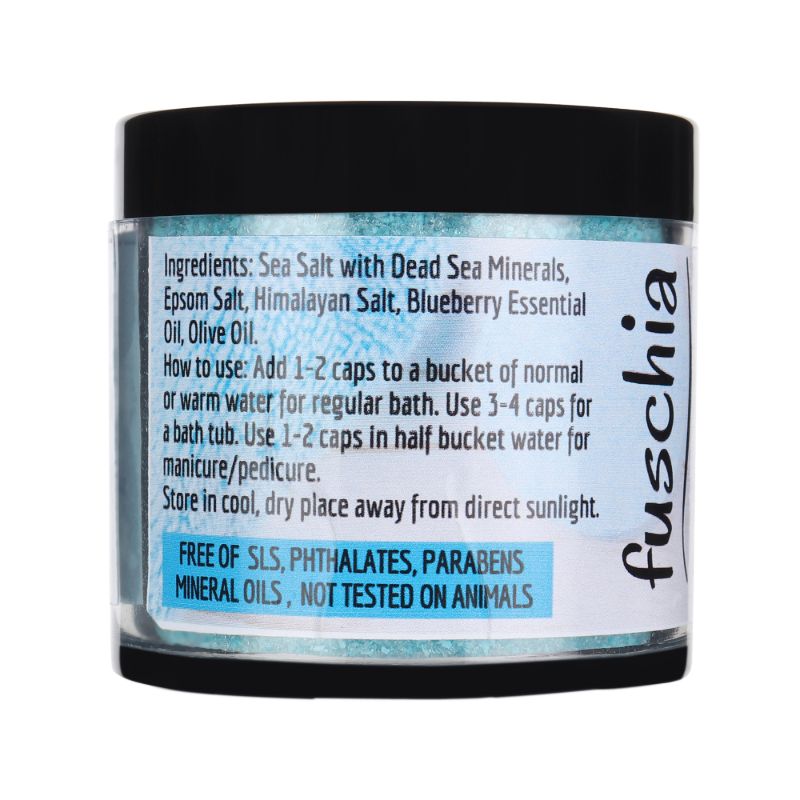 Orgenik: Blueberry Bloom Bath Salt (100grams) from the brand Fuschia 