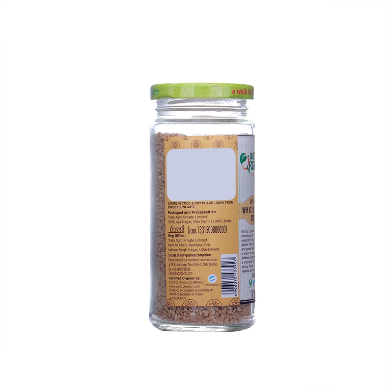 Orgenik: White Sesame Seeds from brand Just Organik