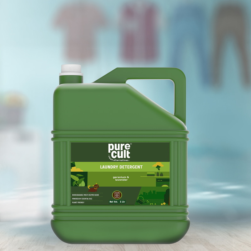 Orgenik: Shop Eco-Friendly Liquid Laundry Detergent with Geranium & Lavender Essential Oils from the brand PureCult