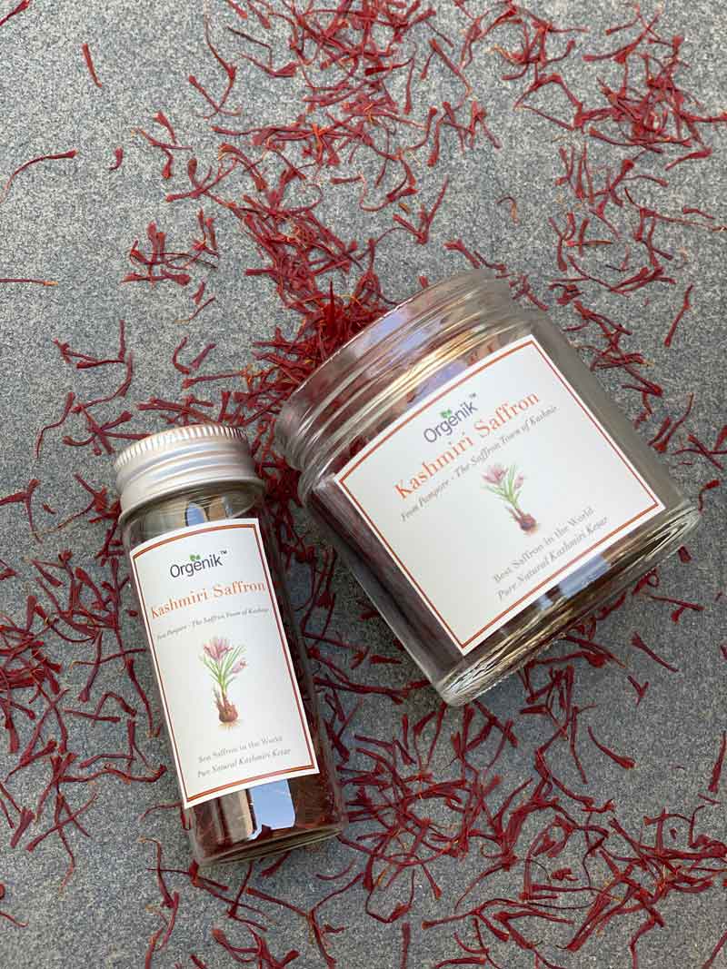 Orgenik: Shop Natural Kashmiri Saffron (Kesar) - Pampore from the brand Orgenik