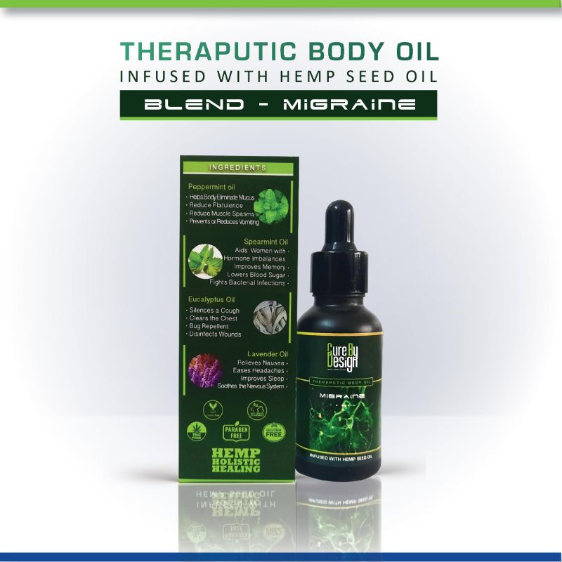 Orgenik: Therapeutic Healing Blend (Migraine) from the brand Cure By Design