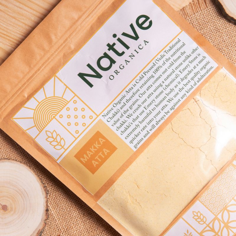 Orgenik: Cold Pressed Makka Atta from the brand Native Organica 