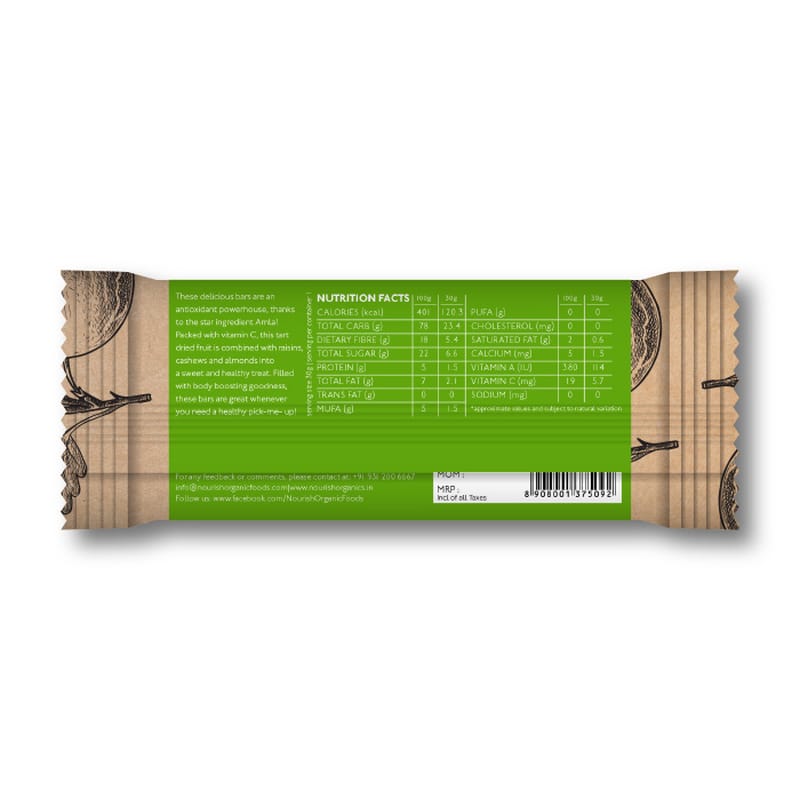 Orgenik: Shop Amla Bar (Pack of 6) from the brand Nourish Organics