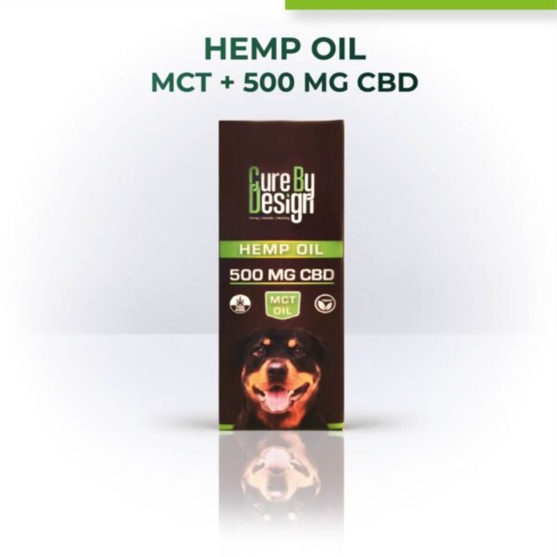 Orgenik: Hemp Oil with 500mg CBD(MCT) For Pets from the brand Cure By Design