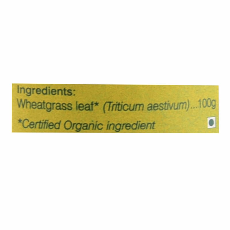 Orgenik: Shop Wheatgrass Powder 100 g from the brand Organic Wellness