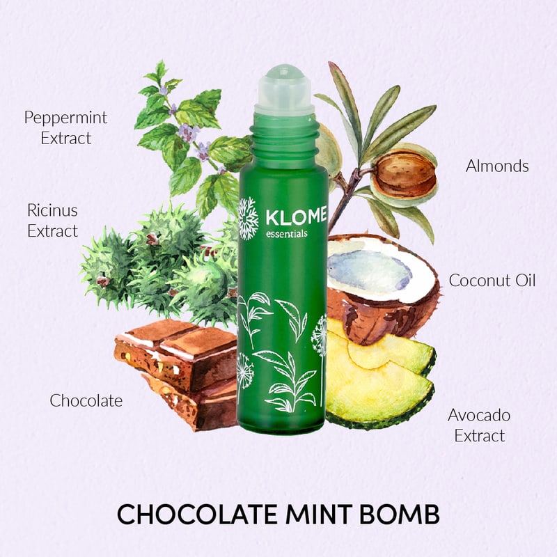 Orgenik: Mint & Chocolate Bomb Lip Oil from the brand Klome Essentials