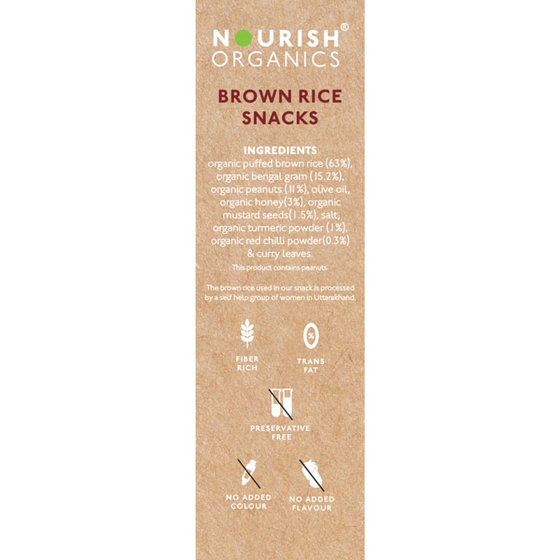 Orgenik: Shop Brown Rice Snacks from the brand Nourish Organics