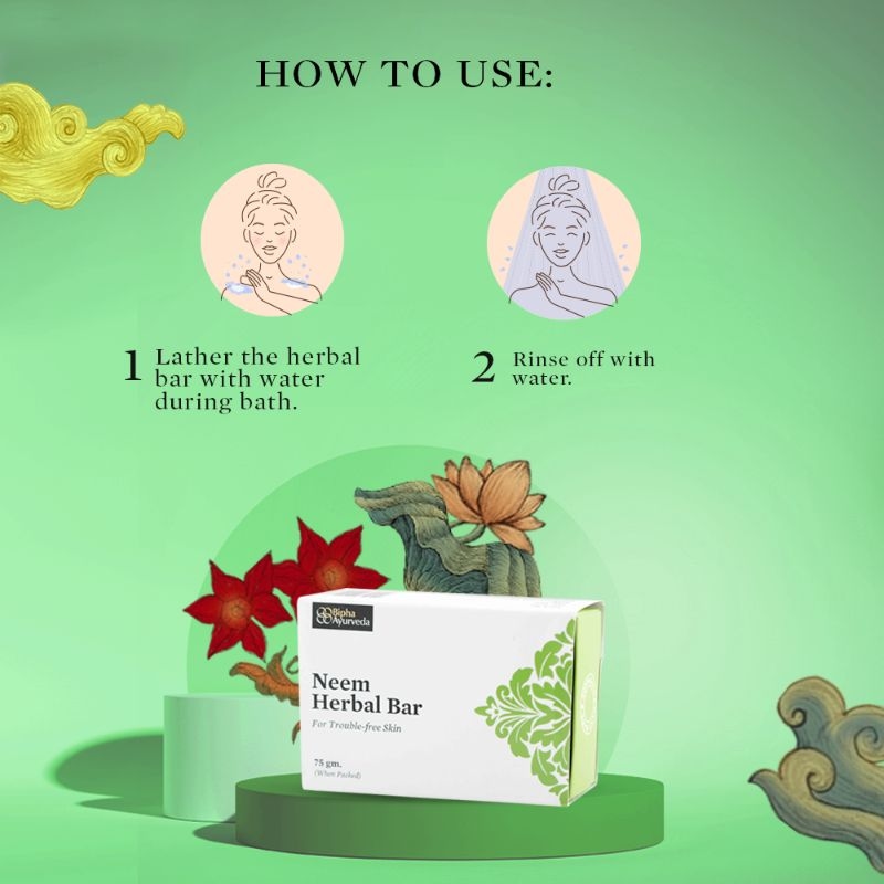 Orgenik: Neem herbal Bar from brand Bipha Ayurveda
