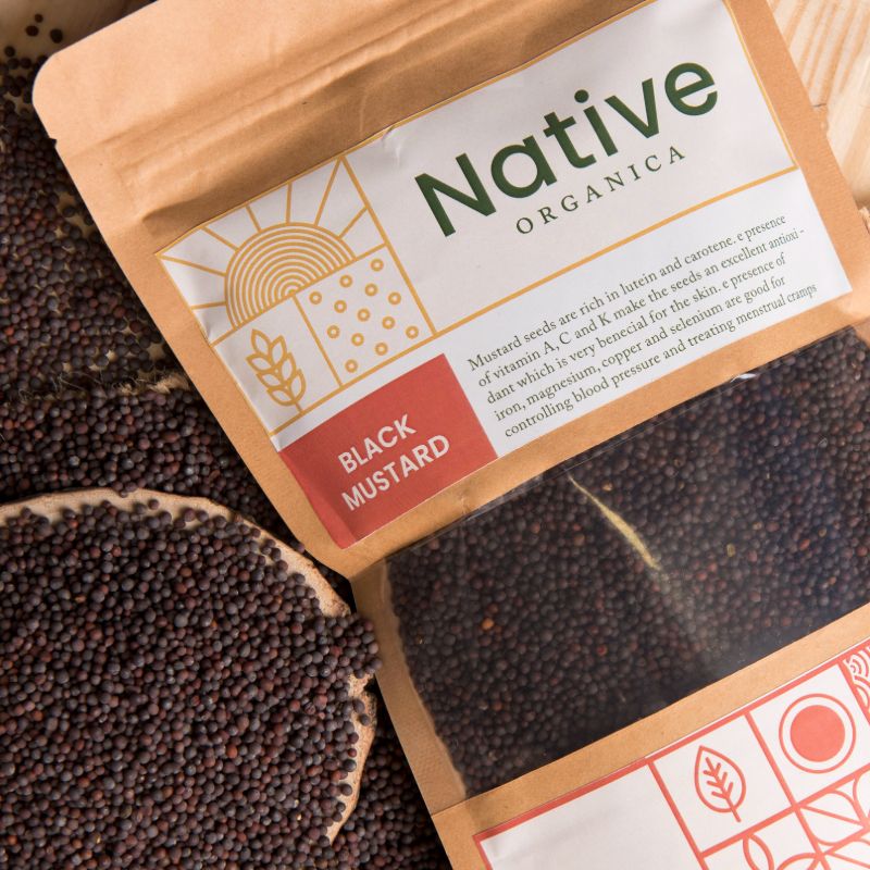 Orgenik: Mustard Seeds Black from the brand Native Organica 