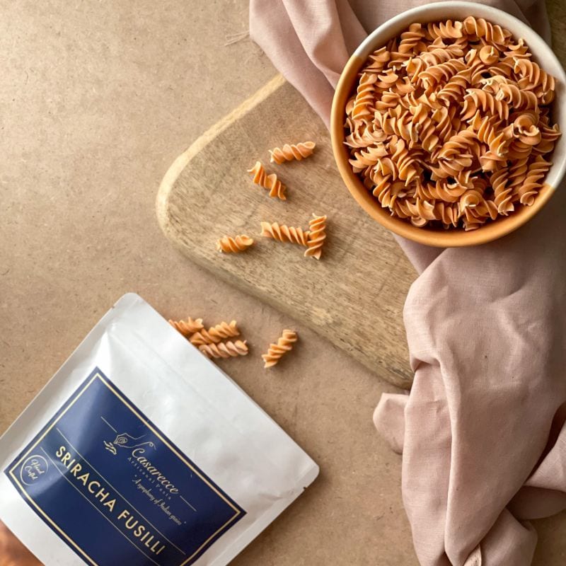 Orgenik: Sriracha Fusilli from brand Casarecce Artisanal Pasta