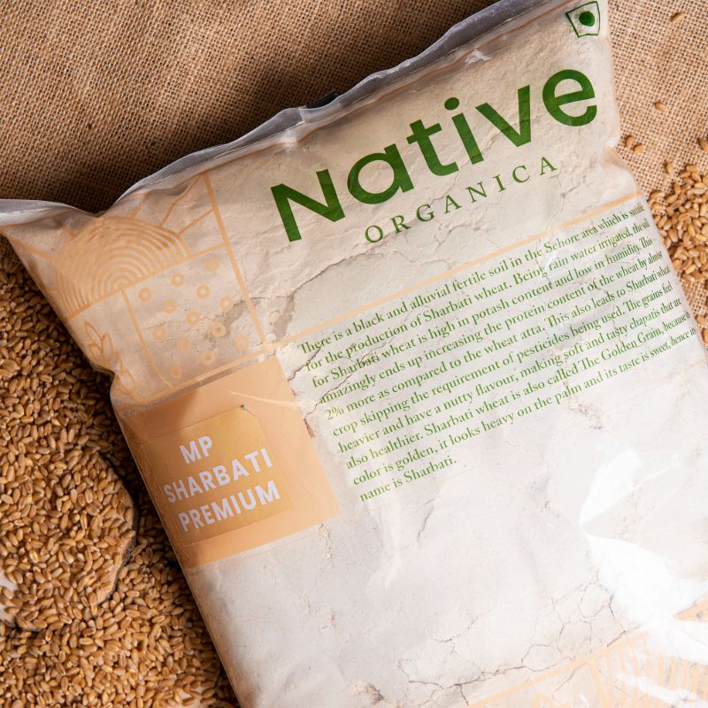 Orgenik: Cold Pressed Atta - MP Sharbati Premium from the brand Native Organica 