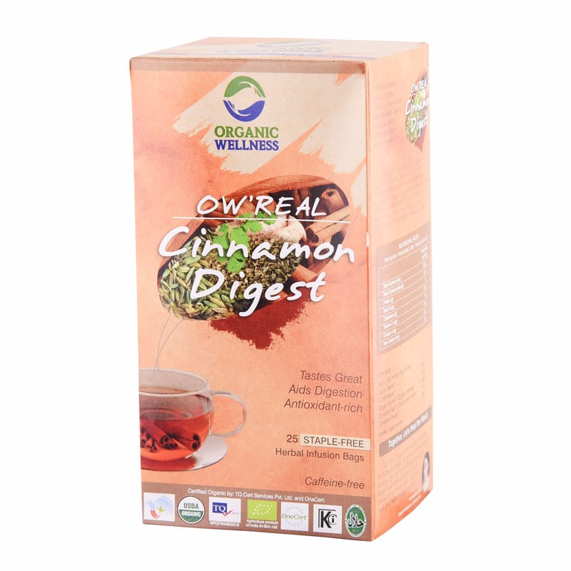 Orgenik: Shop Cinnamon Digest 25 Teabags from the brand Organic Wellness