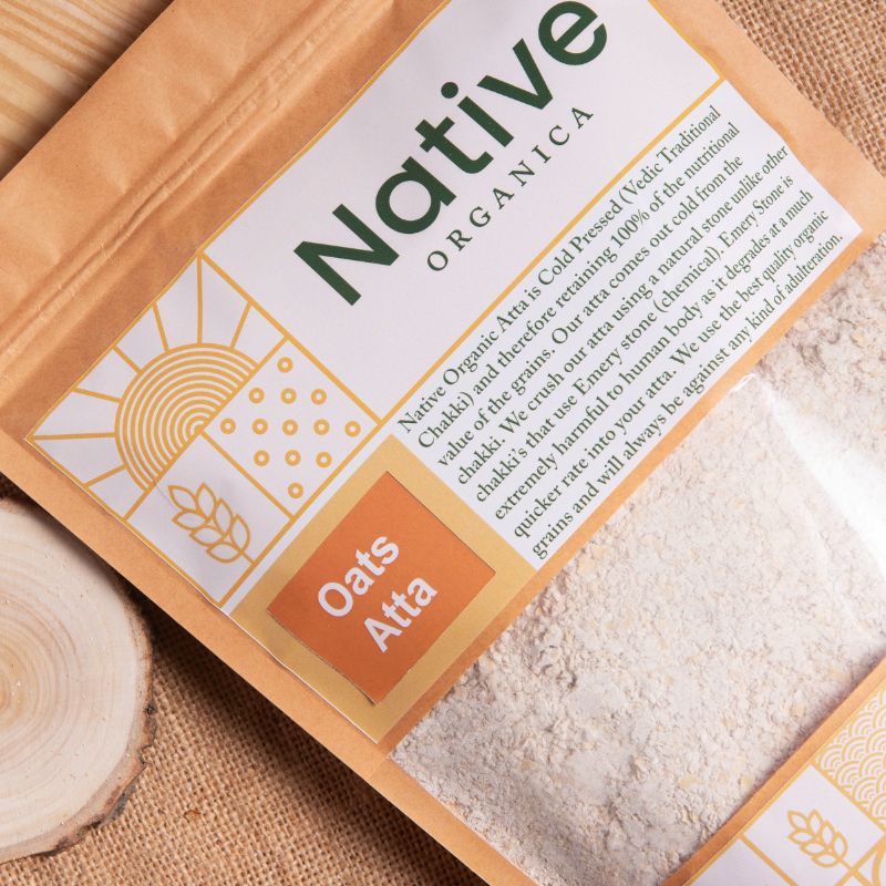 Orgenik: Cold Pressed Oats Atta from the brand Native Organica 