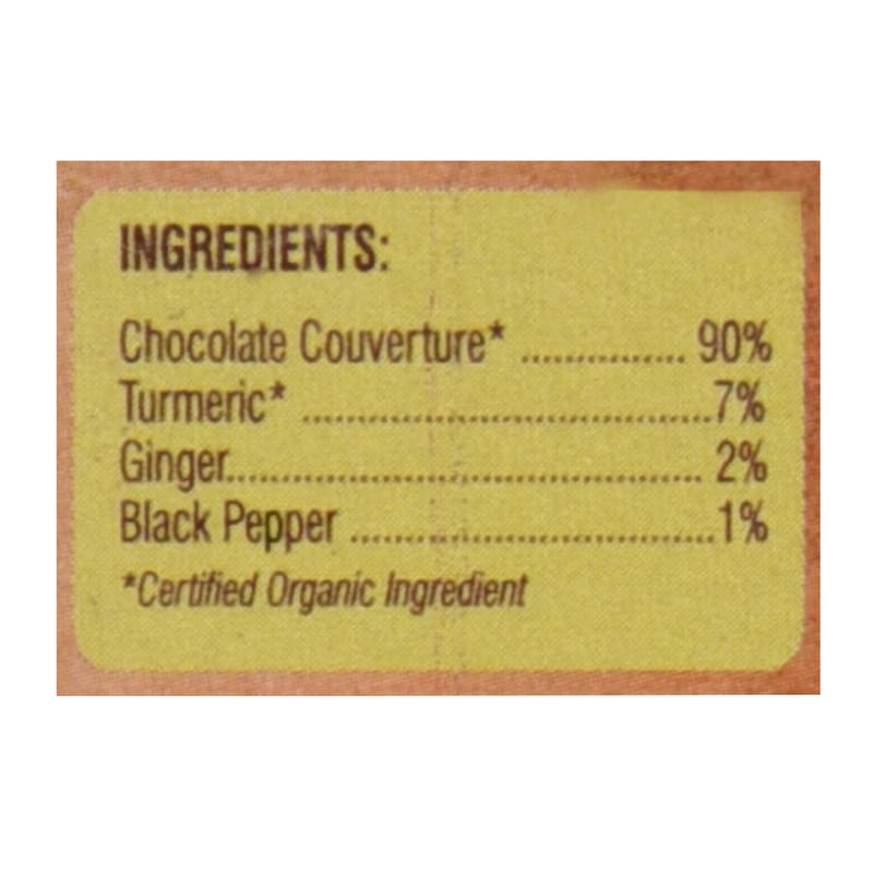 Orgenik: Shop Turmeric Chocolate 42.5 g from the brand Organic Wellness